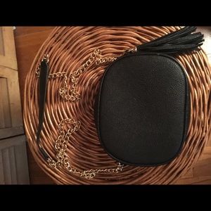 Black cross body hand bag